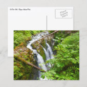 Sol Duc Falls II in Olympic National Park Briefkaart (Voorkant / Achterkant)