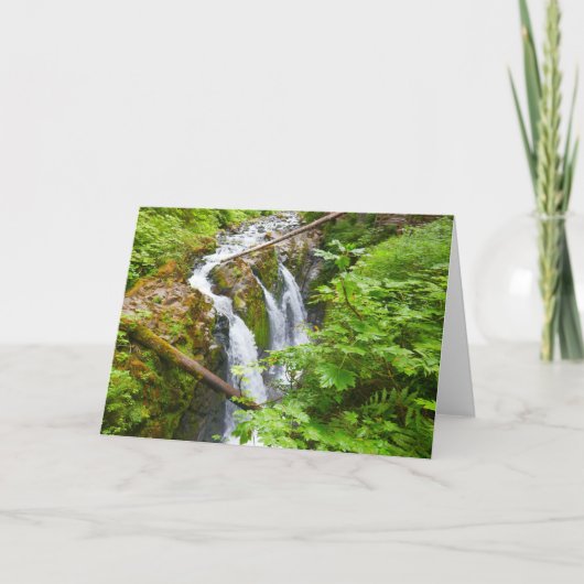 Sol Duc Falls II in Olympic National Park Kaart (Voorkant)