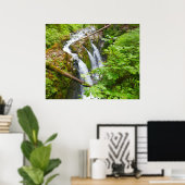 Sol Duc Falls II in Olympic National Park Poster (Thuiskantoor)