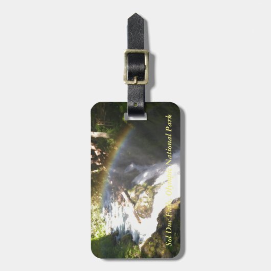 Sol Duc Herfsten Olympisch Nationaal Square Tile Bagagelabel (Voorkant verticaal)