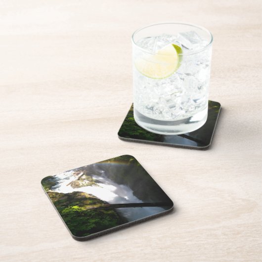 Sol Duc Herfsten Olympisch Nationaal Square Tile Drankjes Onderzetter (Rechterzijde)