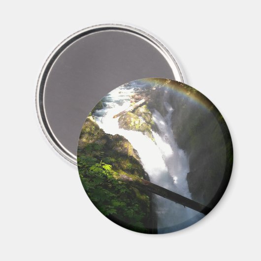 Sol Duc Herfsten Olympisch Nationaal Square Tile Magneet (Voorkant / Achterkant)