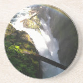 Sol Duc Herfsten Olympisch Nationaal Square Tile Zandsteen Onderzetter (Voorkant)