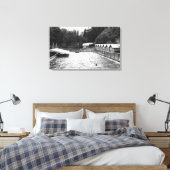 Sol Duc Hot Springs-, WA-zwemblagefoto Canvas Afdruk (Insitu (Slaapkamer))