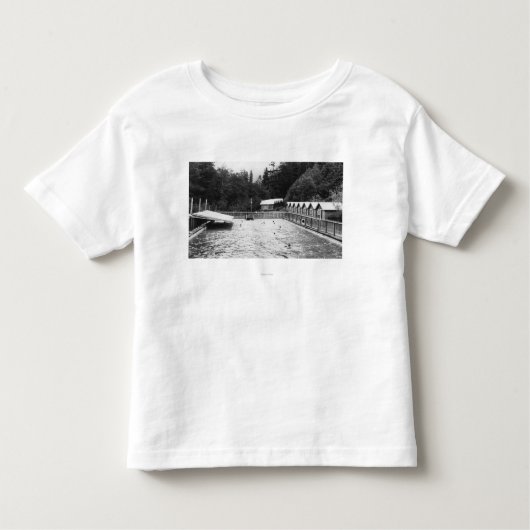 Sol Duc Hot Springs-, WA-zwemblagefoto Kinder Shirts (Voorkant)
