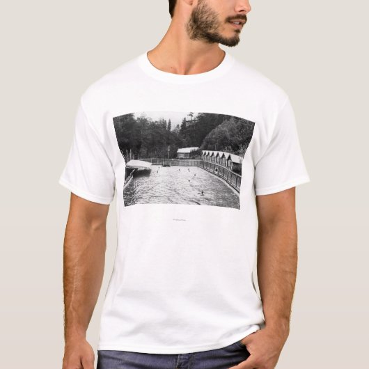 Sol Duc Hot Springs-, WA-zwemblagefoto T-shirt (Voorkant)