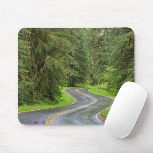 Sol Duc River Road door het bos Muismat (Met muis)