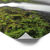 Sol Duc-watervallen in Olympic National Park in Poster (Hoek)