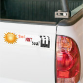 Sol geen steenkoolBumpersticker Bumpersticker (Op Truck)