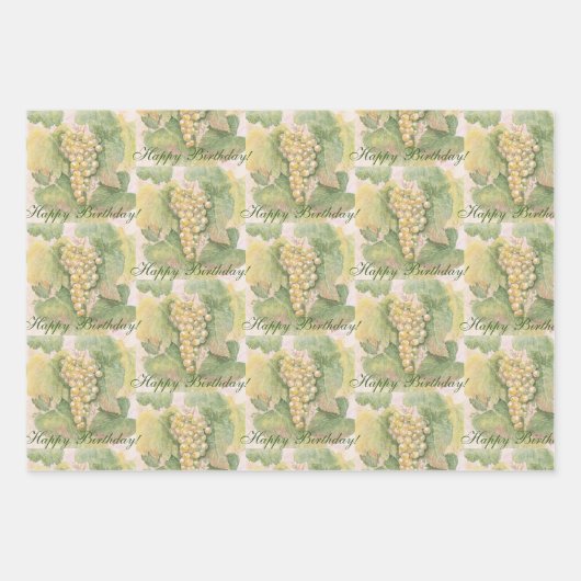 "Sol", "Grapevine" en "Birthday-ballons", papier Inpakpapier Vel (Voorkant 2)