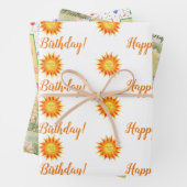 "Sol", "Grapevine" en "Birthday-ballons", papier Inpakpapier Vel (In situ)