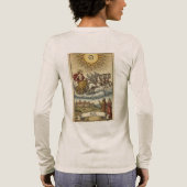 Sol Invictus: Het Gouden Sigil Tri-Blend Shirt (Achterkant)