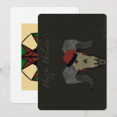 Sol Invictus (met hoed) Feestdagenkaart (Voorkant / Achterkant)