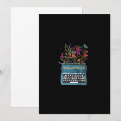 sol-schrijfmachine Sublimation Bedankkaart (Voorkant / Achterkant)