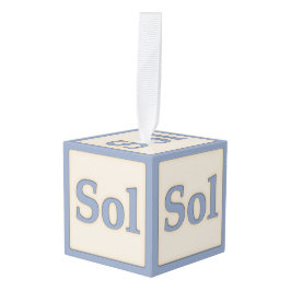 "Sol" Solfeggio Musical Baby Blocks Blue Decoratie