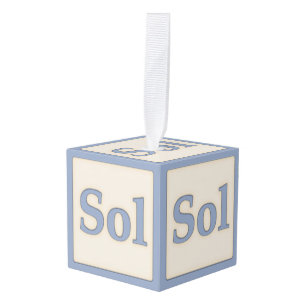 "Sol" Solfeggio Musical Baby Blocks Blue Decoratie