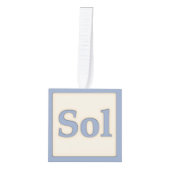 "Sol" Solfeggio Musical Baby Blocks Blue Decoratie (Voorkant)