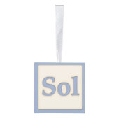 "Sol" Solfeggio Musical Baby Blocks Blue Decoratie (Rechts)