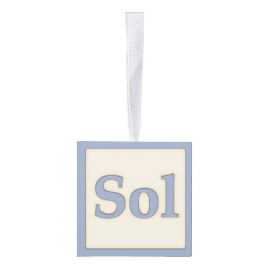 "Sol" Solfeggio Musical Baby Blocks Blue Decoratie (Rechts)