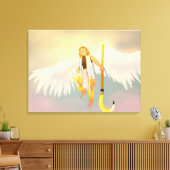 Sol sun god canvas afdruk (Insitu (Woonkamer))