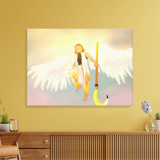 Sol sun god canvas afdruk (Insitu (Woonkamer))