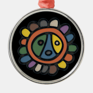 Sol Taino Circle Ornament