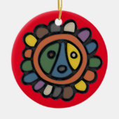Sol Taino Circle Ornament (Voorkant)