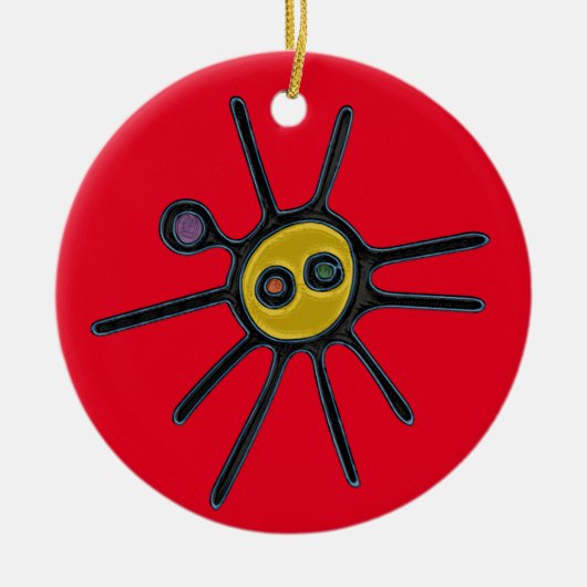 Sol Taino Circle Ornament (Voorkant)