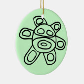 Sol Taíno de Jayuya Keramisch Ornament (Rechts)