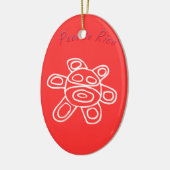 Sol Taino de Jayuya Keramisch Ornament (Links)