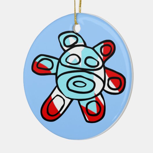 Sol Taíno Keramisch Ornament (Links)