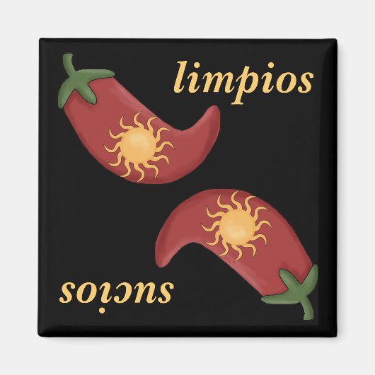 Sol y Chile Hot en Spicy Fun Vaatwasser Magneet (Voorkant)