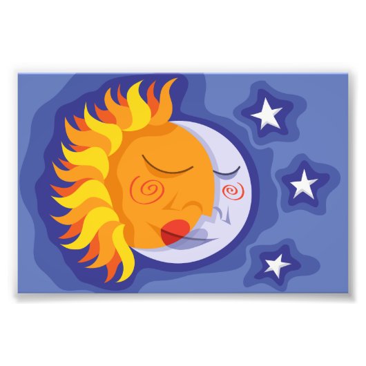 Sol y luna foto afdruk (Voorkant)