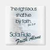 Sola Fide/ Faith Alone Magneet (Voorkant)