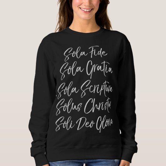 Sola Fide Gratia Scriptura Solus Christus Soli Deo Trui (Voorkant)