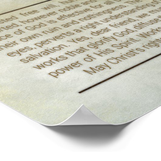 "SOLA GRATIA" 14x11-Poster (Archivaal, Matte) Poster (Hoek)