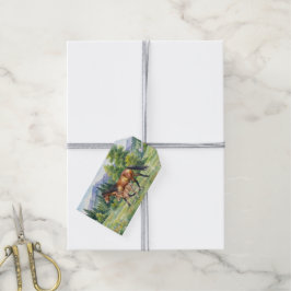 Sola IJslands paard en veulen in bergweide Cadeaulabel
