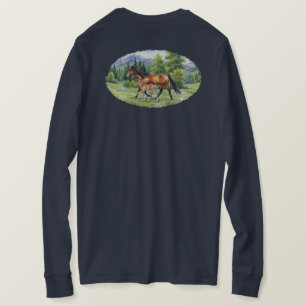 Sola IJslands paard en veulen in bergweide P T-shirt