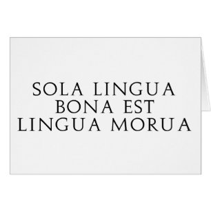 Sola Lingua Bona