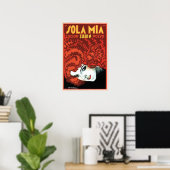 SOLA MIA Hair Shampoo Lotion and  Art Deco Poster (Thuiskantoor)