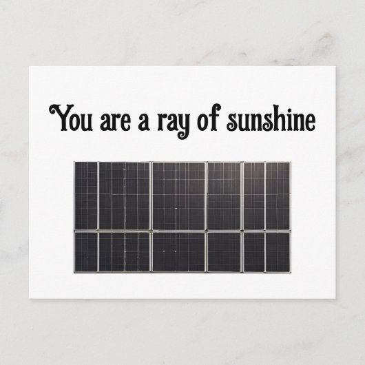 Sola-paneel Briefkaart (Voorkant)