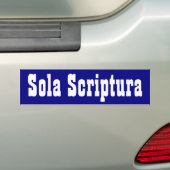 Sola Scriptura Bumpersticker (Op auto)