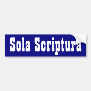 Sola Scriptura Bumpersticker