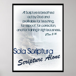 Sola Scriptura/ scriptie alleen Poster
