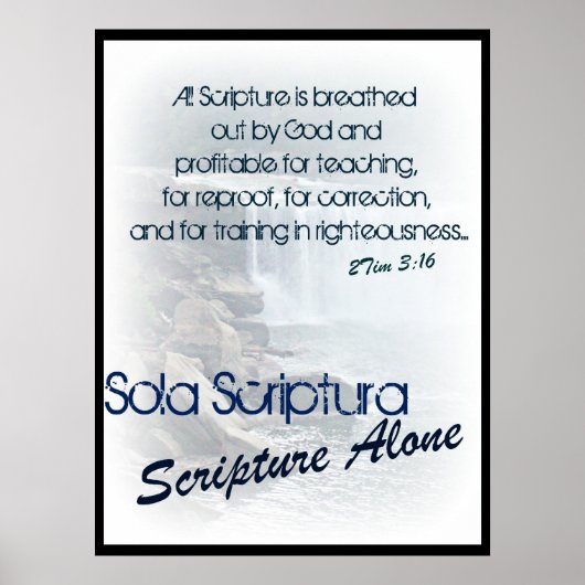 Sola Scriptura/ scriptie alleen Poster (Voorkant)