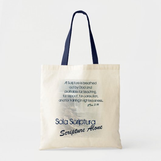 Sola Scriptura/ Scriptson alleen Tote Bag (Voorkant)
