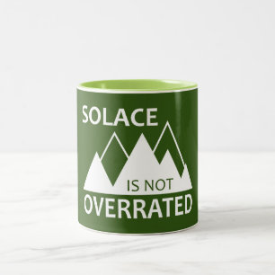 Solace is niet overbelast tweekleurige koffiemok