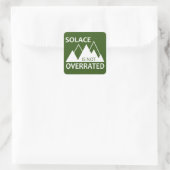 Solace is niet overbelast vierkante sticker (Tas)