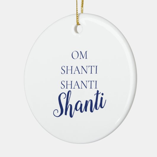 Solace Mind® OM Shanti Ornament (Links)