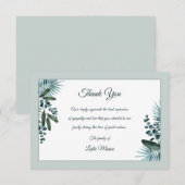 Solace Sympathie Hartelijk dank Bedankkaart (Voorkant / Achterkant)